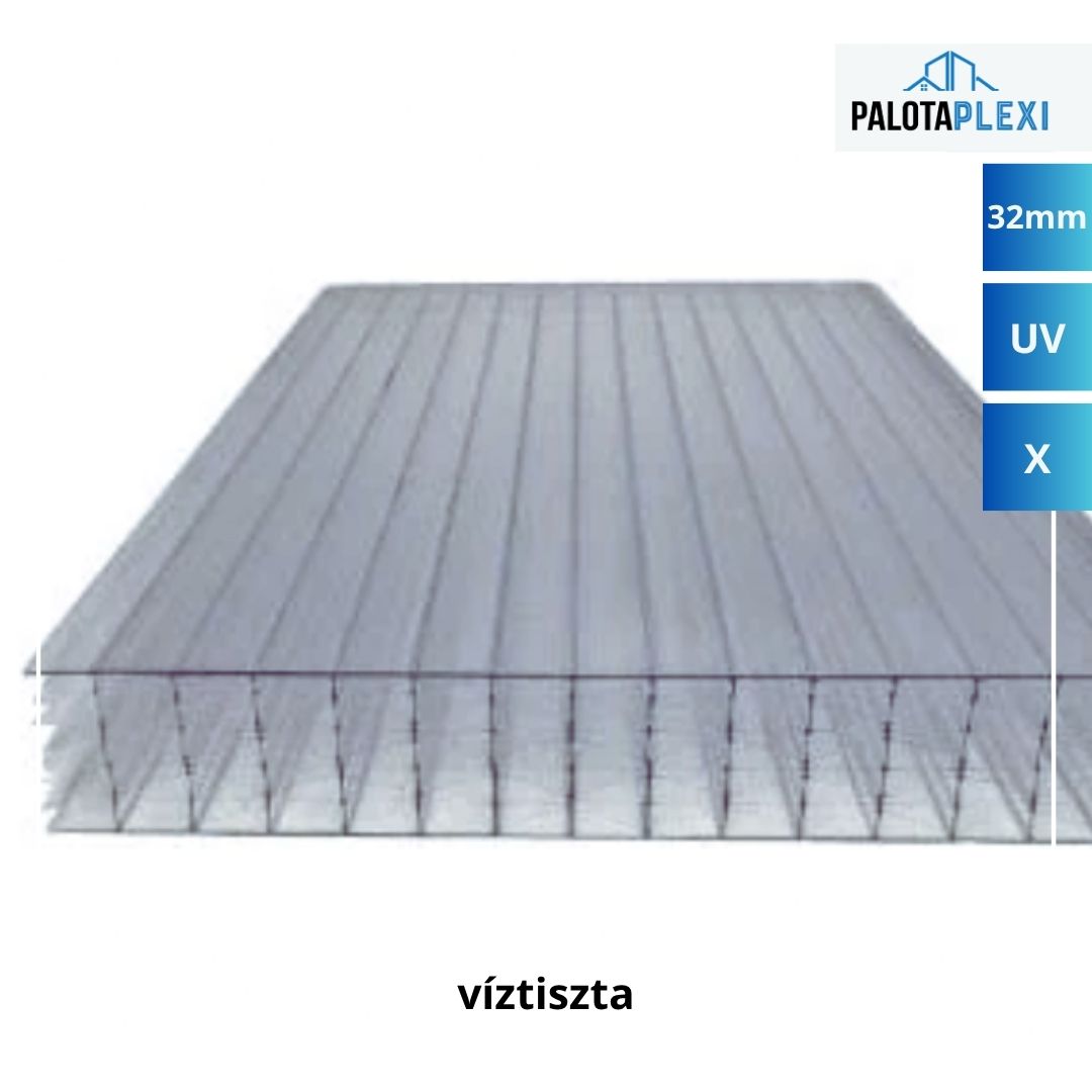 Exolon®Víztiszta | 32mm | UV védett | X struktúra
