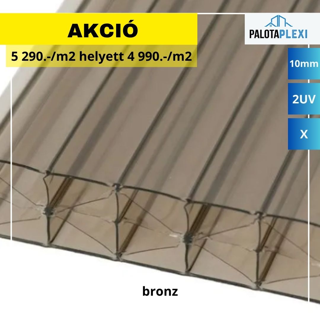 Exolon ® Bronz | 10mm | Kétoldalt UV védett | Erősített