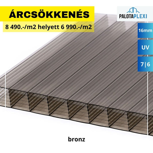 Marlon® Bronz | 16mm |  UV védett | 7 falú 6 kamrás